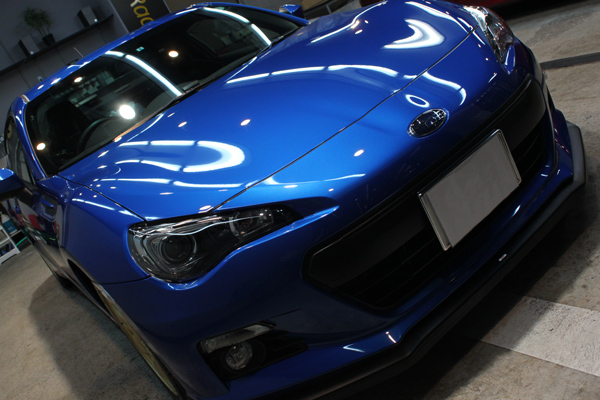 スバル BRZ WRブルーマイカ ボンネット1