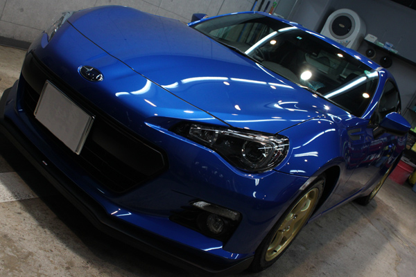 スバル BRZ WRブルーマイカ ボンネット2