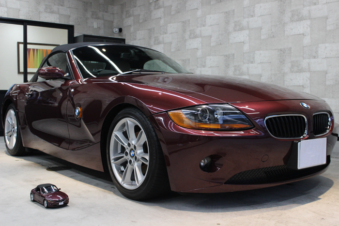 BMW Z4 メルローレッド フロントバンパー3