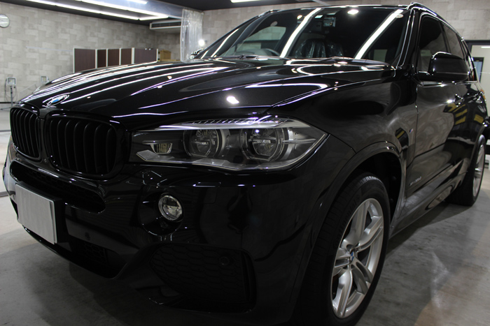 BMW X5 xDrive35d Mスポーツ ブラックサファイア フロントバンパー1