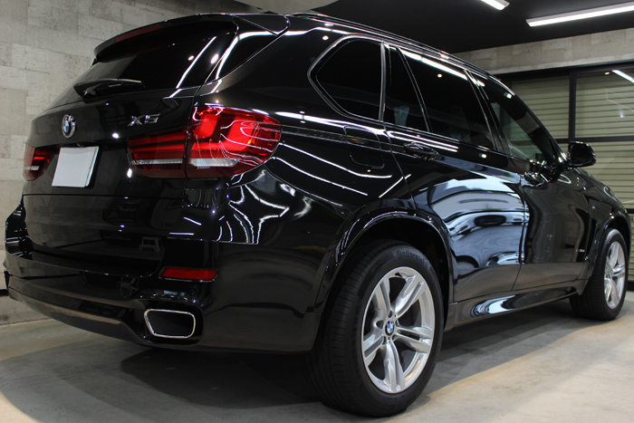 BMW X5 xDrive35d Mスポーツ ブラックサファイア リアバンパー1