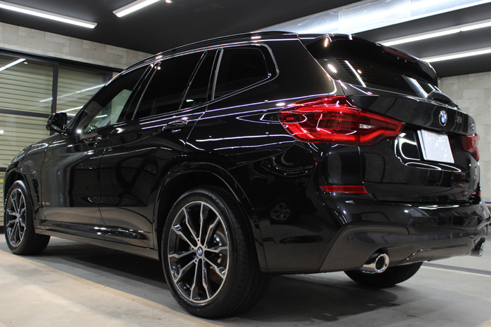 BMW X3 xDrive20d Mスポーツ ブラックサファイア リアバンパー